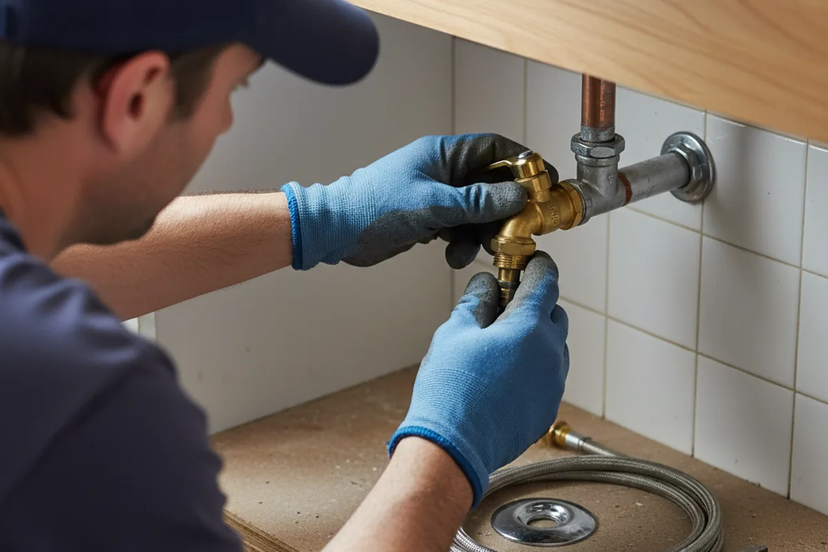 Shutoff valve and fitting work during Repiping in Edwards